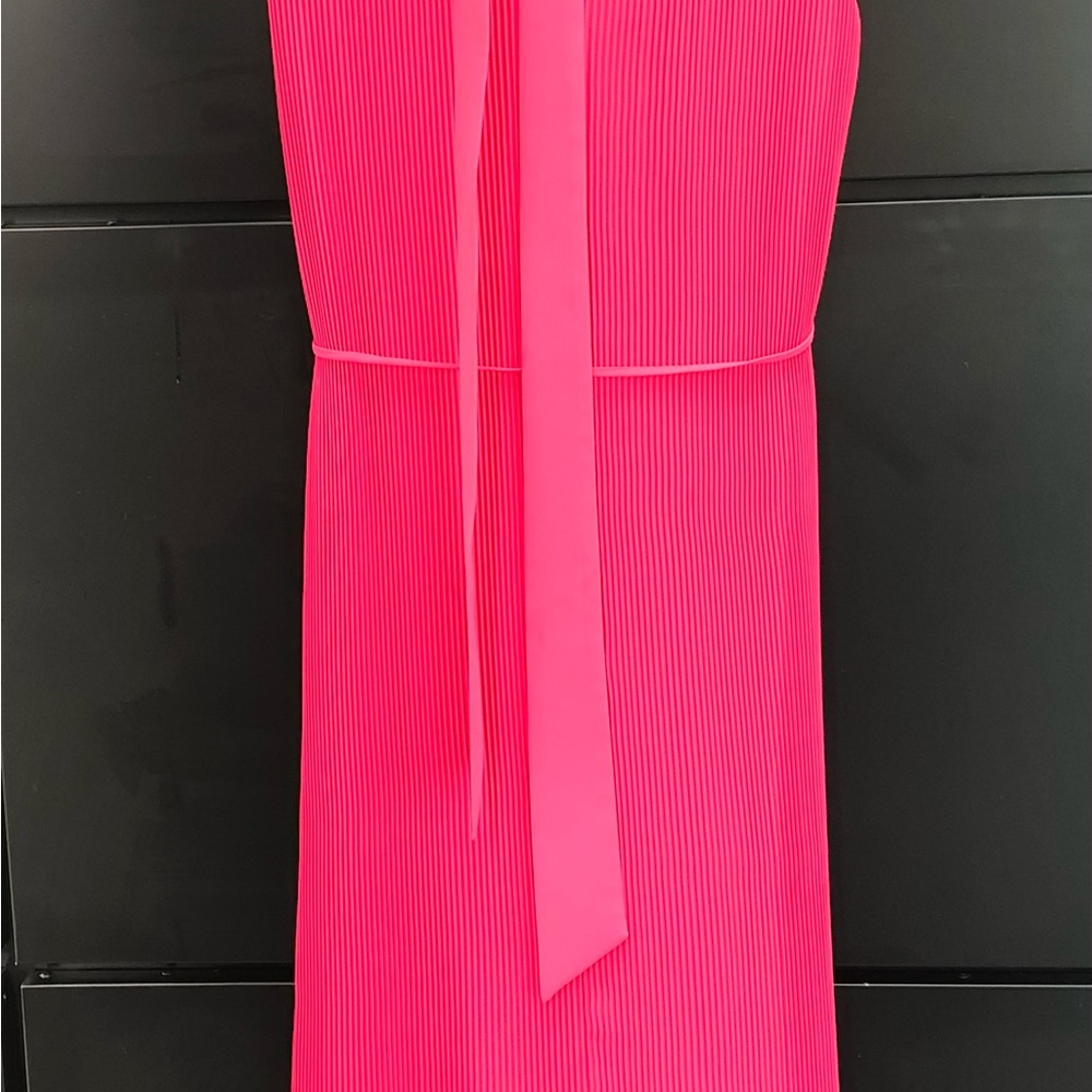 Milly hot pink midi dress.